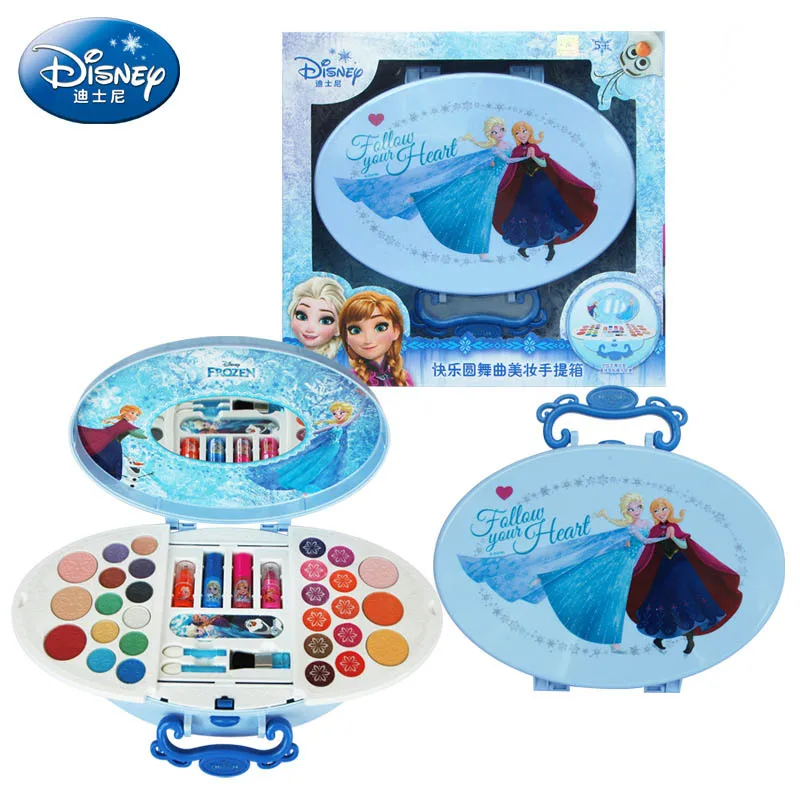 Disney ролевые игры красота модные игрушки замороженный счастливый вальс красота набор для макияжа дом игрушки подарки на день рождения