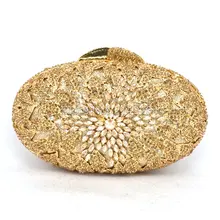 Модная овальная сумка с бриллиантами для банкета, ужина, специальная сумка, модные сумки, клатч, кошелек