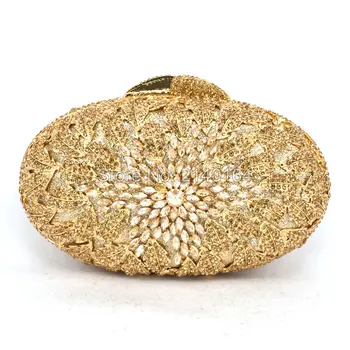 

Fashion oval with diamond bag banquet dinner special bag fashionable handbags Clutch Purse