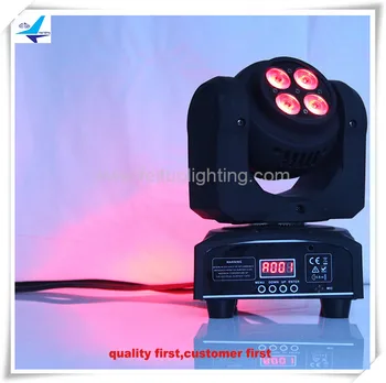 

E-4/lot+fly case Free Shipping Beam-Wash Two Sides 4*10w Mini Led Moving Head Light RGBW Beam Wash DJ Stage Bar Lighting