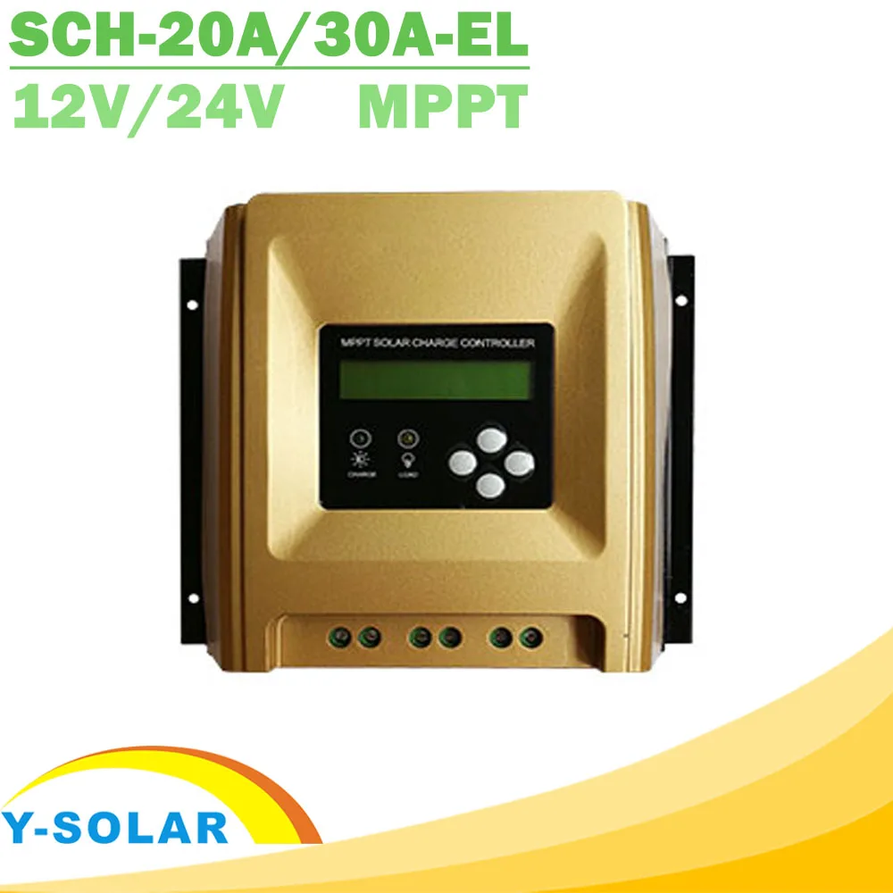 

12V 24V MPPT Solar Charge Controller with Heatsink Cooling Design High Eficiency Solar Controller 20A 30A Optional New Arrival