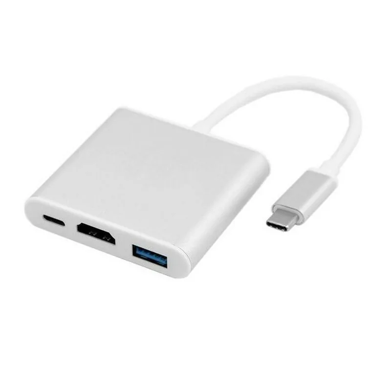 Usb type-C к HDMI USB 3,0 адаптер для зарядки конвертер USB-C 3,1 адаптер для MacBook Pro Pixel huawei Mate10 samsung