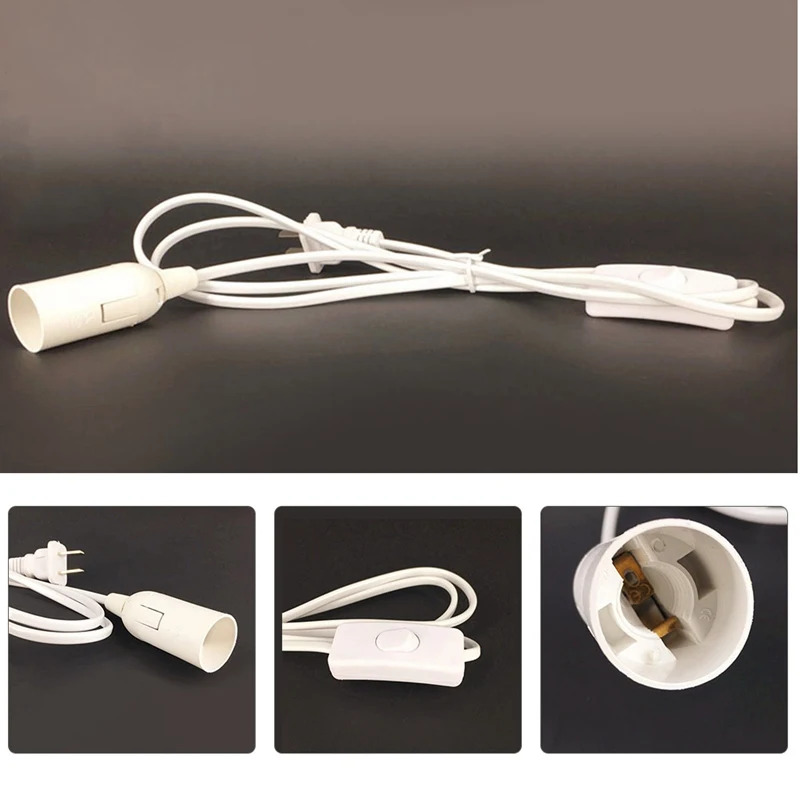 Lamp Base E14 Hanging Pendant LED Light Fixture Lamp Bulb Socket Cord