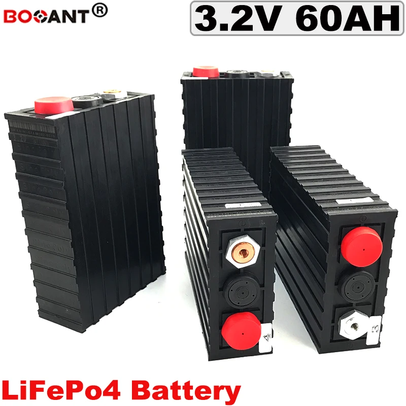 Top Deep Cycle 3.2V LiFePO4 Lithium Battery 4S 12S 12V 24V 36V 48V 60V 72V 60AH For Electric Bicycle/EV/Solar Power Free Shipping 0