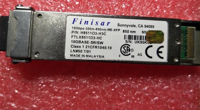 

FINISAR FTLX8511D3-H3C 10Gbps-300m-850nm-ME-XFP 850nm XFP 10GBASE-SR/SW for H3C device H8511D3-H3C