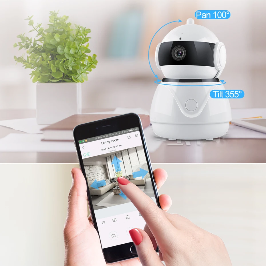 Techege 1080 P беспроводной проводной камера двухстороннее аудио Wi Fi Smart Security