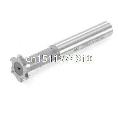 

HSS Hardware Cutter 3mm x 20mm 6 Flutes T Slot End Mill Cutting Tool