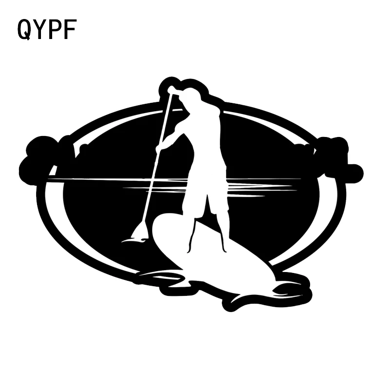 QYPF 14,3*9,8 см парусный спорт океана Sailor Декор автомобилей Стикеры графический винил Силуэт черный/Серебряный C16-1119