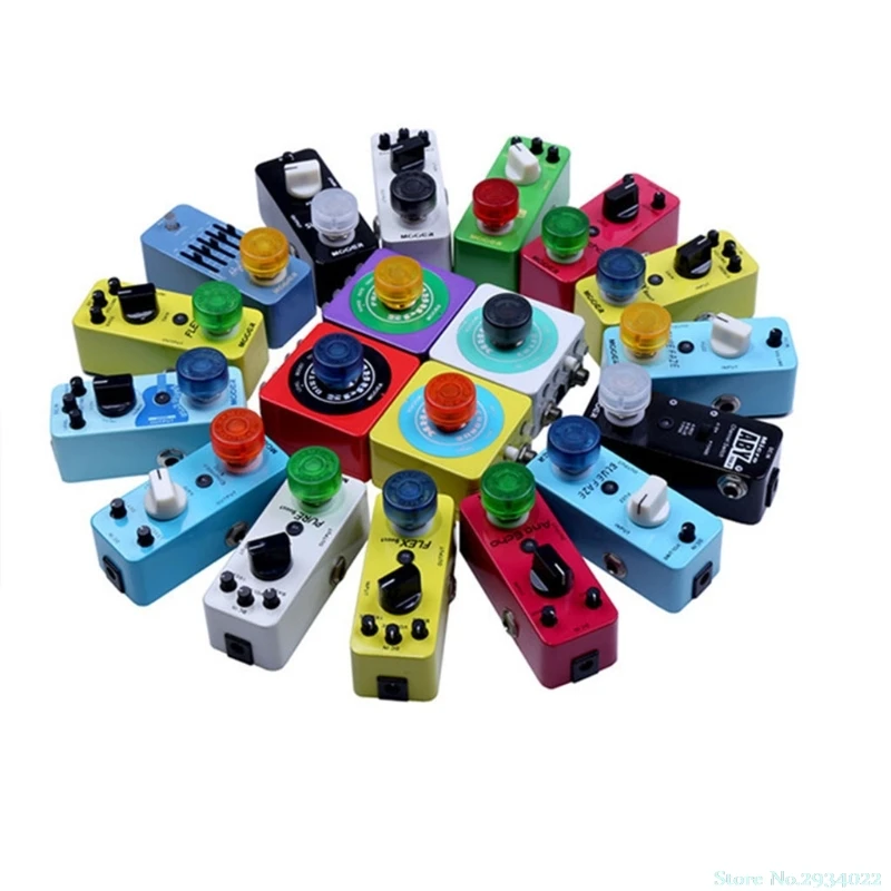 

New Switch Footswitch toppers Colorful Plastic Bumpers Protector For Guitar Effect Pedal new Drop Ship