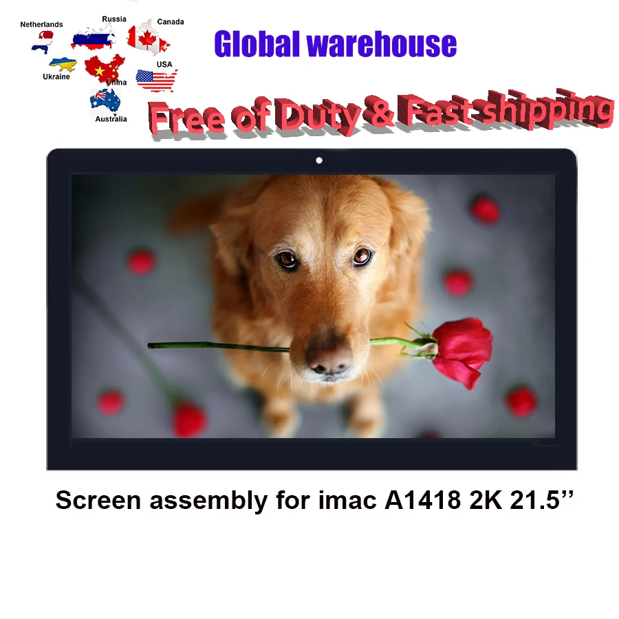 

new LCD Display Screen Panel iMac 21.5" A1418 2K EMC2544 2638 MF883 MD093/094 LM215WF3(SD)D1 D2 D3D4 D5 2012 2013 2014 2015
