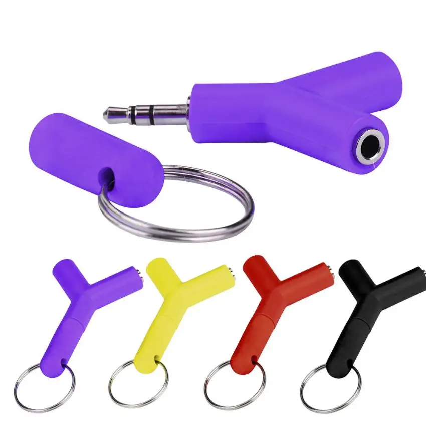 

Audio Splitter Y Jack Male to 2 Female M/F 3.5mm Stereo Earphone Music Sound Cell Phone Adapter Accessories