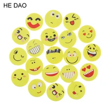 20 Pcs lot Smile Face Erasers Rubber For Pencil Kid Funny Cute Stationery Novelty Eraser Office
