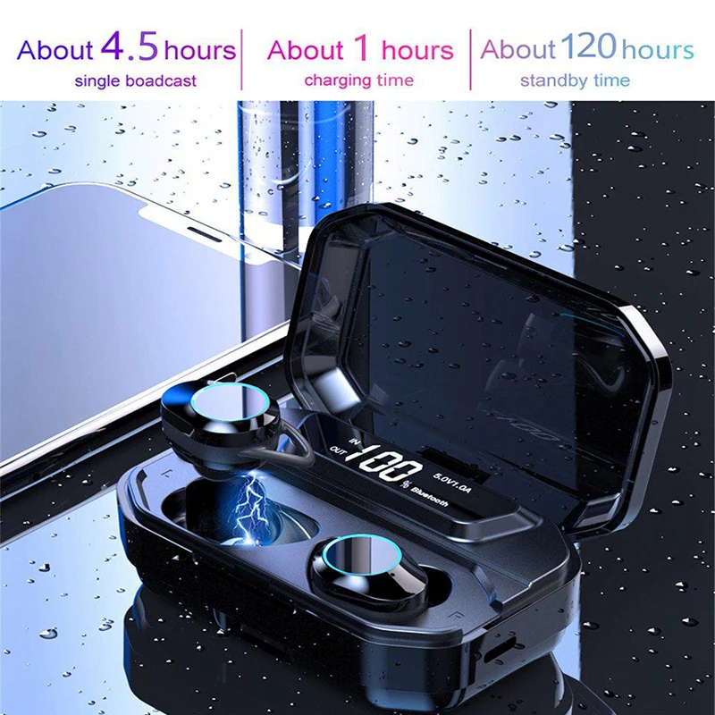 Apods G02 наушники-вкладыши TWS Bluetooth 5 0 наушники 6D тяжелый бас с сенсорным управлением