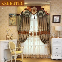 Europe royal 3D embroidered Classic luxury Curtains for living room high quality Voile Curtain for villa window Treatment Europe royal 3D embroidered Classic luxury Curtains for living room high quality Voile Curtain for villa window Treatment