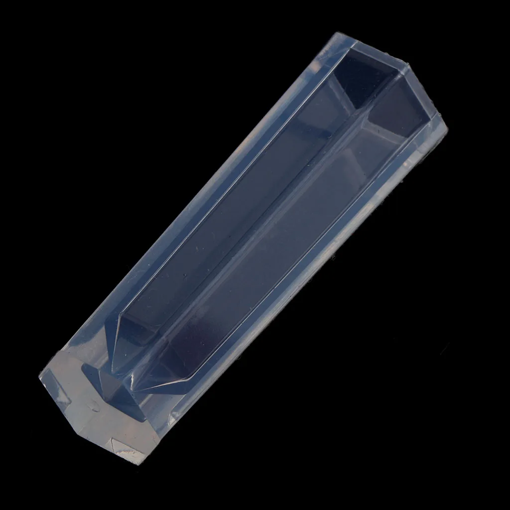 Crystal Shape Silicone Epoxy Resin Casting Mold DIY Pendants Charms Dried Flower Ornament Mould for Jewelry Making Craft 45mm