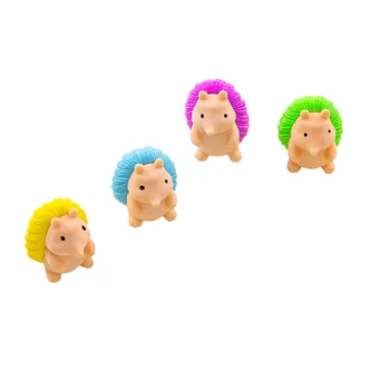 

36pcs/lot kawaii 3D rubber cute hedgehog design pencils eraser kwaii stationery gifts for school and office supply wholesale