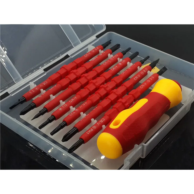 8Pcs Set Multi Functional Holder Screwdriver Bits Hand Tools