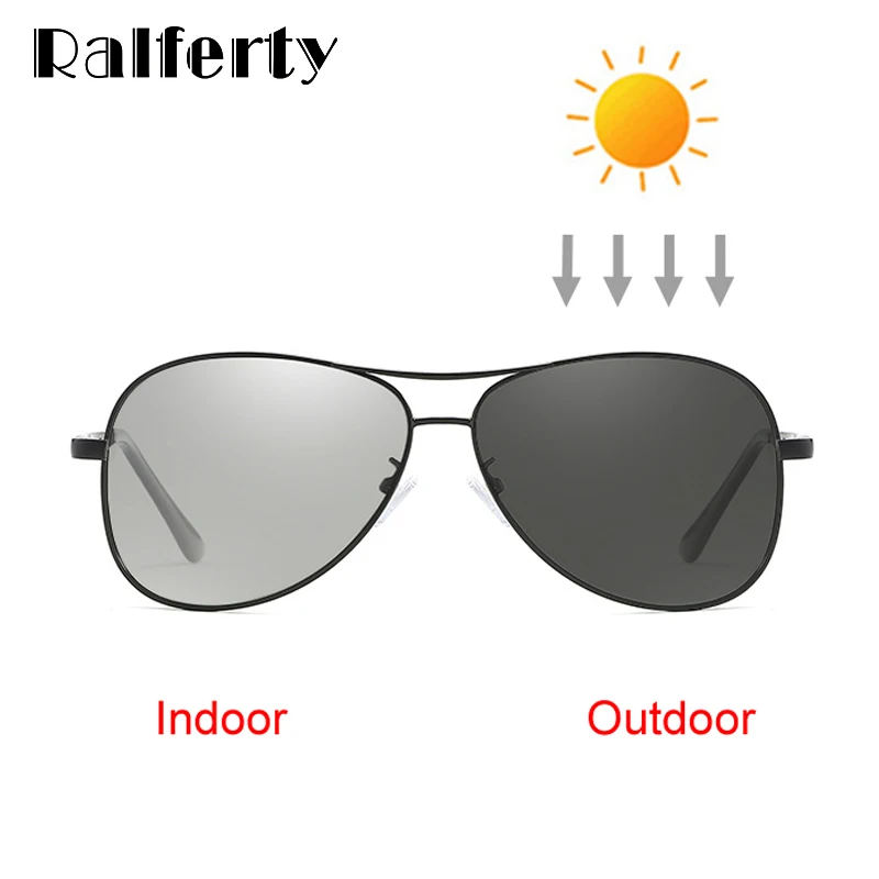 

Ralferty Classic Pilot Photochromic Sunglasses Men Polarized UV400 High Quality Driver Glasses Male 2018 Chameleon Eyewear X7750
