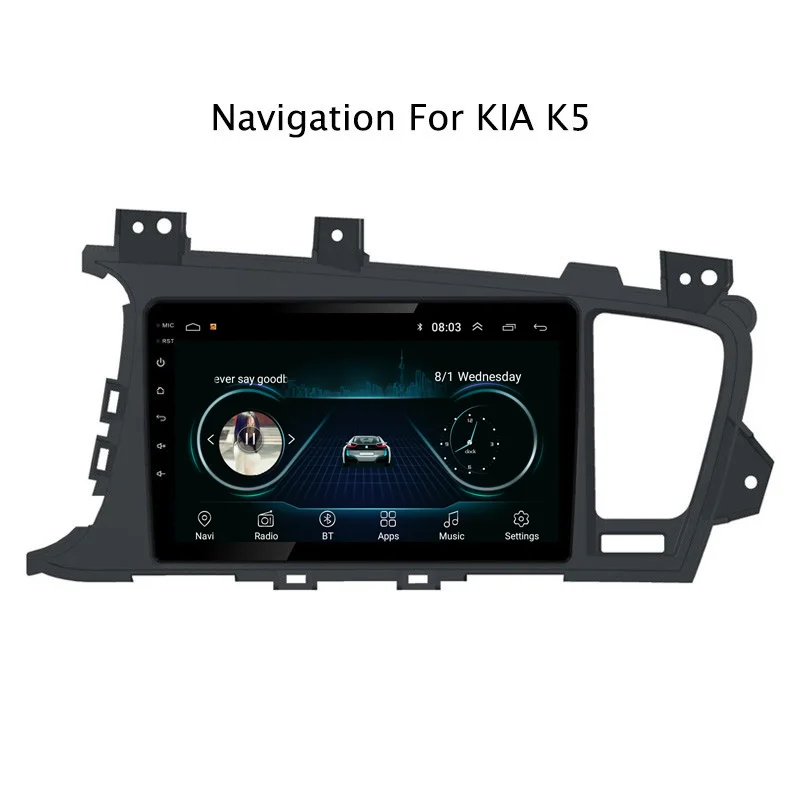Cheap 9" 2.5D IPS Android 8.1 Car DVD GPS Player For Kia K5 2011 2012 2013 2014 2015 Car Radio Stereo Head Unit with Navigation 1