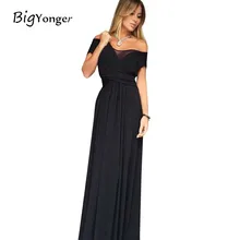 Summer dress women 2017 Fit and Flare dresses Slash neck Chiffon Sexy club Short sleeve plus size women clothing Ankle-Length