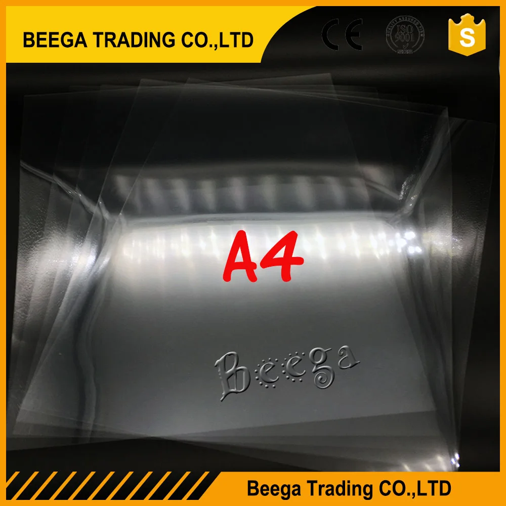 

Low Price Five Pieces A4 Inkjet&Laser Transparency Film in Screen Printing Material Wholesale Price