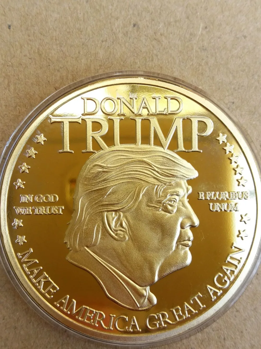 40 мм позолоченная сувенирная монета сша дональд трамп|us medal|medal usamedal gold |