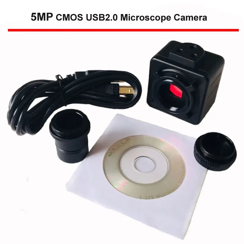  5MP CMOS USB Microscope Camera Digital Electronic Eyepiece Free Driver High Speed Biological Micros