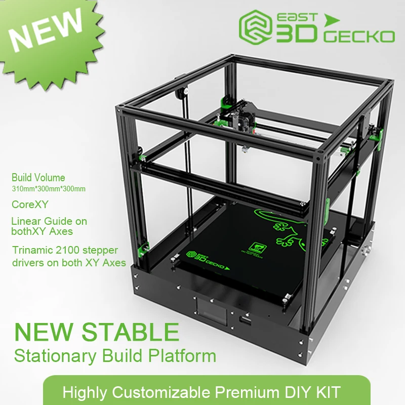 2017 Micromake новые 3d принтеры Восток Gecko Core XY структура diy без горячей кровать|3d printer|core