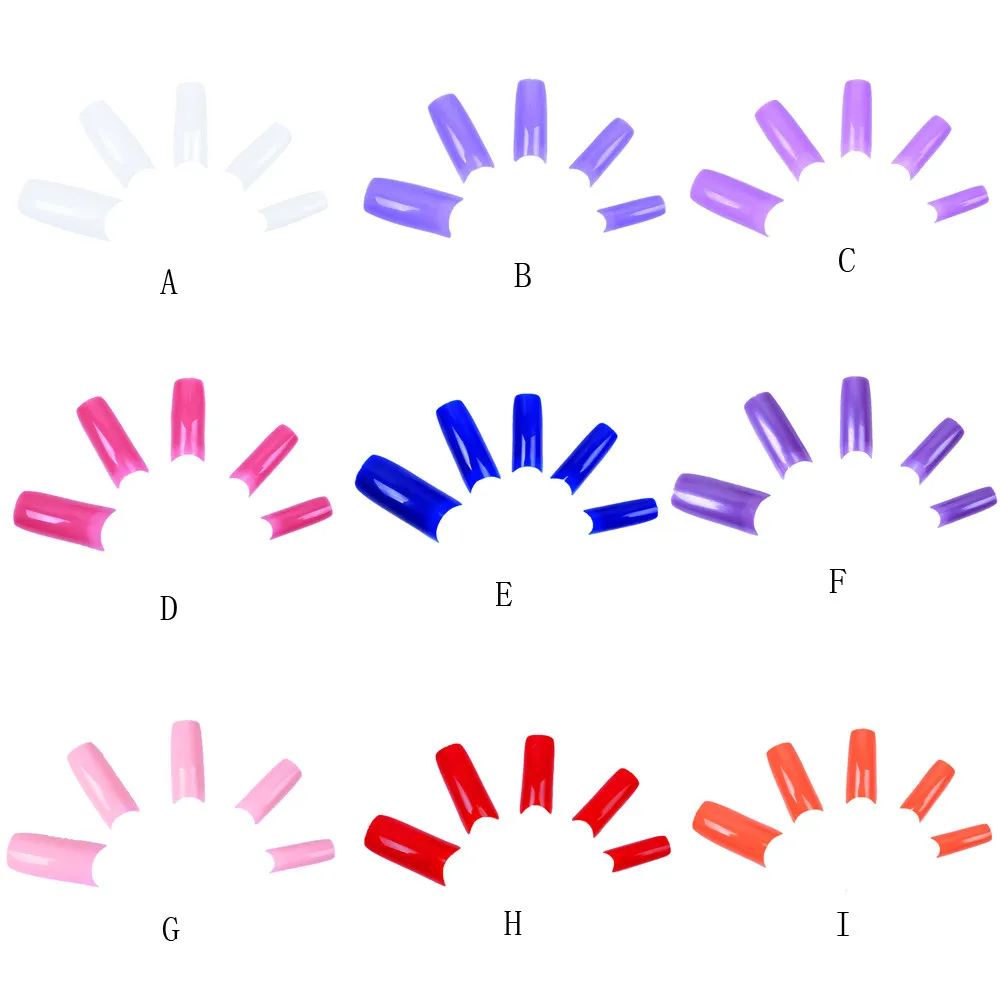 100 шт, сделай сам, прозрачные акриловые накладные ногти, искусственные ногти, художественные ногти, полный набор кончиков, салонные накладные ногти