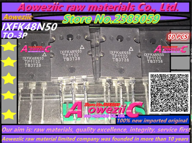 

Aoweziic 100% new imported original IXFK48N50Q IXFK48N50 TO-247 transistor high power FET 500V 48A