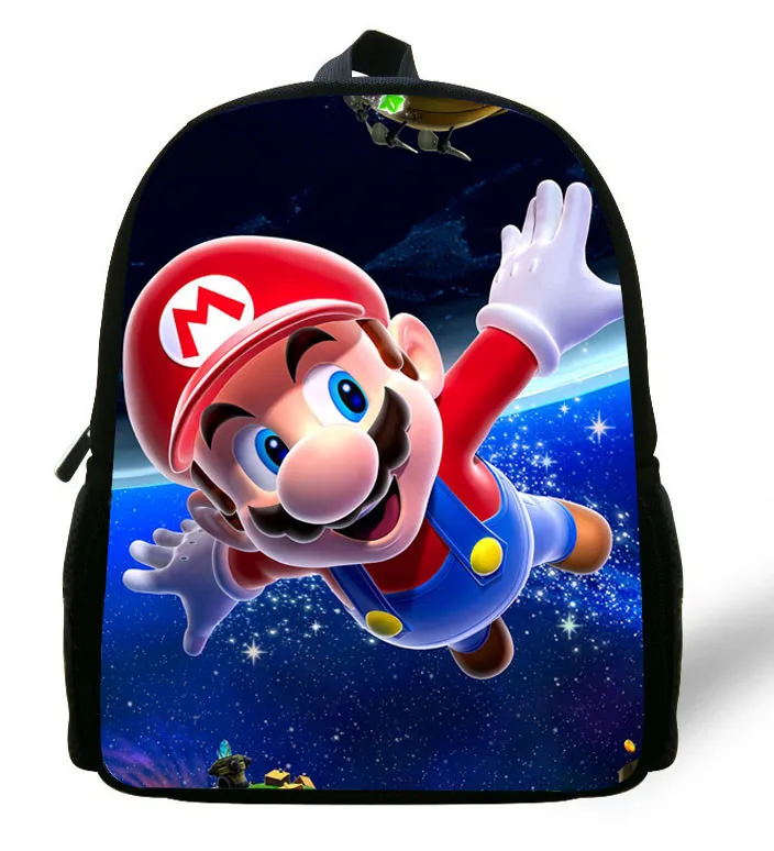 12-дюймовый Mochila Марио школьная сумка для мальчиков мультяшный рюкзак Марио книжные сумки для девочек