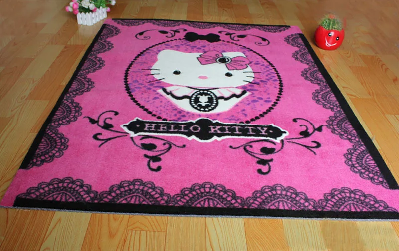 Free Shipping Hello Kitty Printed Cartoon Floor Carpet Acrylic Free Shipping Hello Kitty Printed Cartoon Floor Carpet Acrylic Larger Area Rug 100cm 130cm 39 37inch 51 18inch In From Home Garden On