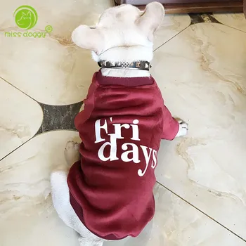 

Solid Letter High Quality Dog Pet Coat Shirt Clothes Autumn Winter Fashion Two Legs Puppy Dog Cat Shirt Vest Accessories 10E