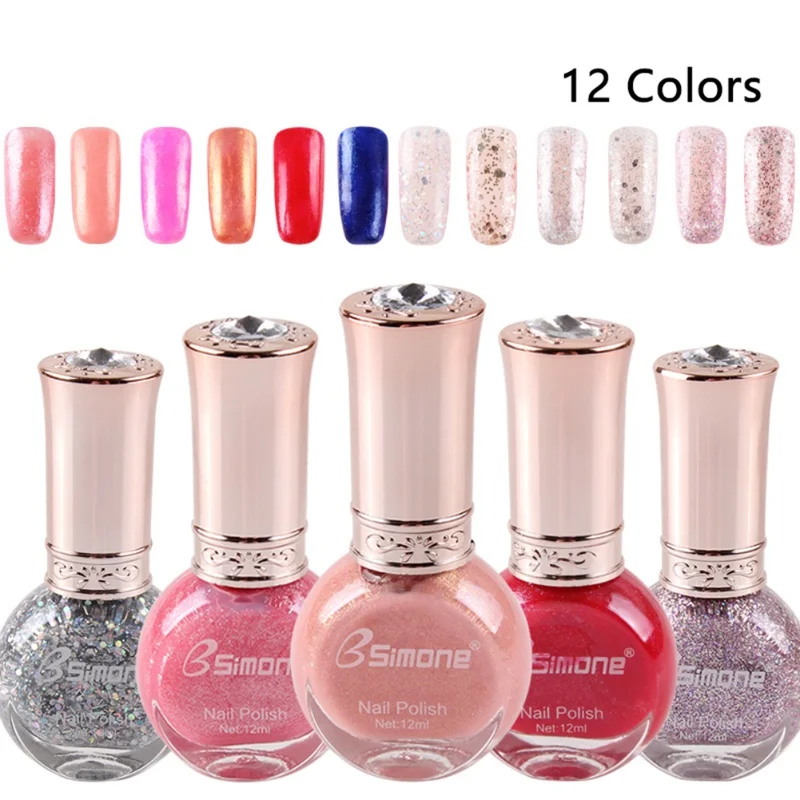 12 пилка для ногтей Быстрый сухой чистый цвет для дизайна ногтей лак матовый Маникюр для ногтей P1