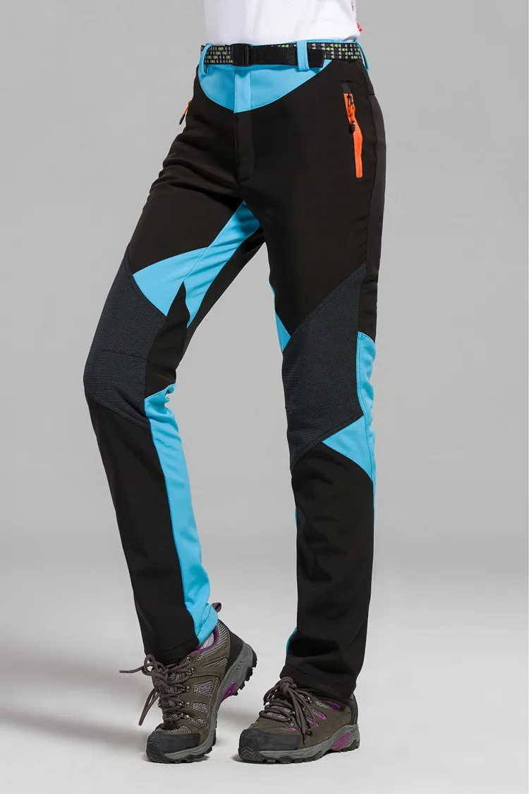 Inverno para Mulheres Esportes ao ar Velo Softshell Calças Térmicas Livre Marca Roupas Caminhadas Trekking Esqui Acampamento Feminino Va095 15 Esporte e Lazer