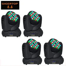 Высокого качества 4 шт Мини компактный 36x5 Вт Led переносное потолочное освещение DMX 512, Cree Led перемещение головы 15-канальный сценическое светодиодное освещение 90 V-240 V