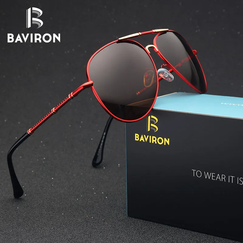 

BAVIRON Pilot Style Sunglasses Men Polarized Lenses Driving Glasses Pilot Classic Outfits Cool Teardrop Sun Glasses Male gafas