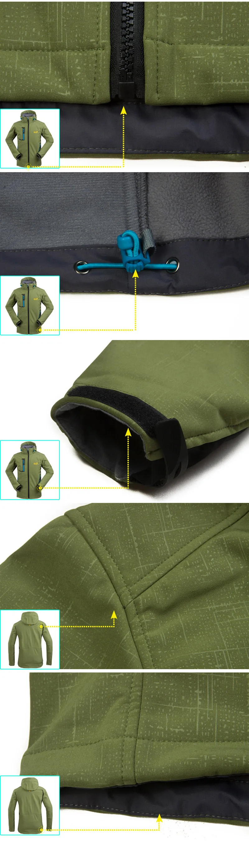 Pesca de Esqui Cabolsa de Acampamento Jaqueta ao ar Livre para Mulheres dos Homens Novo Masculino Feminino Sportwear Softshell Blusão Escalada Jaquetas Caminhadas Cabolsas 38 High Quality Esporte e Lazer