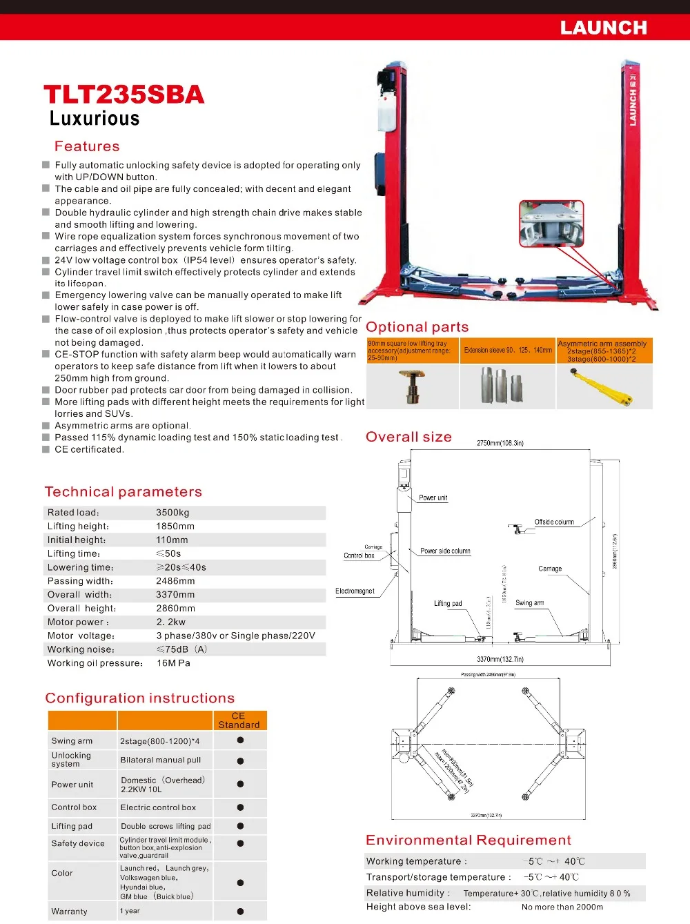 TLT235SBA Launch Lift's Catalogue-7
