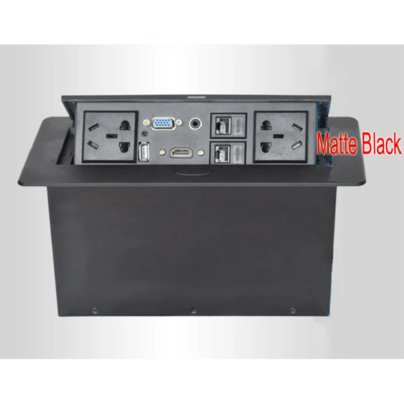 Демпфированная настольная розетка со скрытым разъемом/VGA аудио 3 5 hdmi сеть