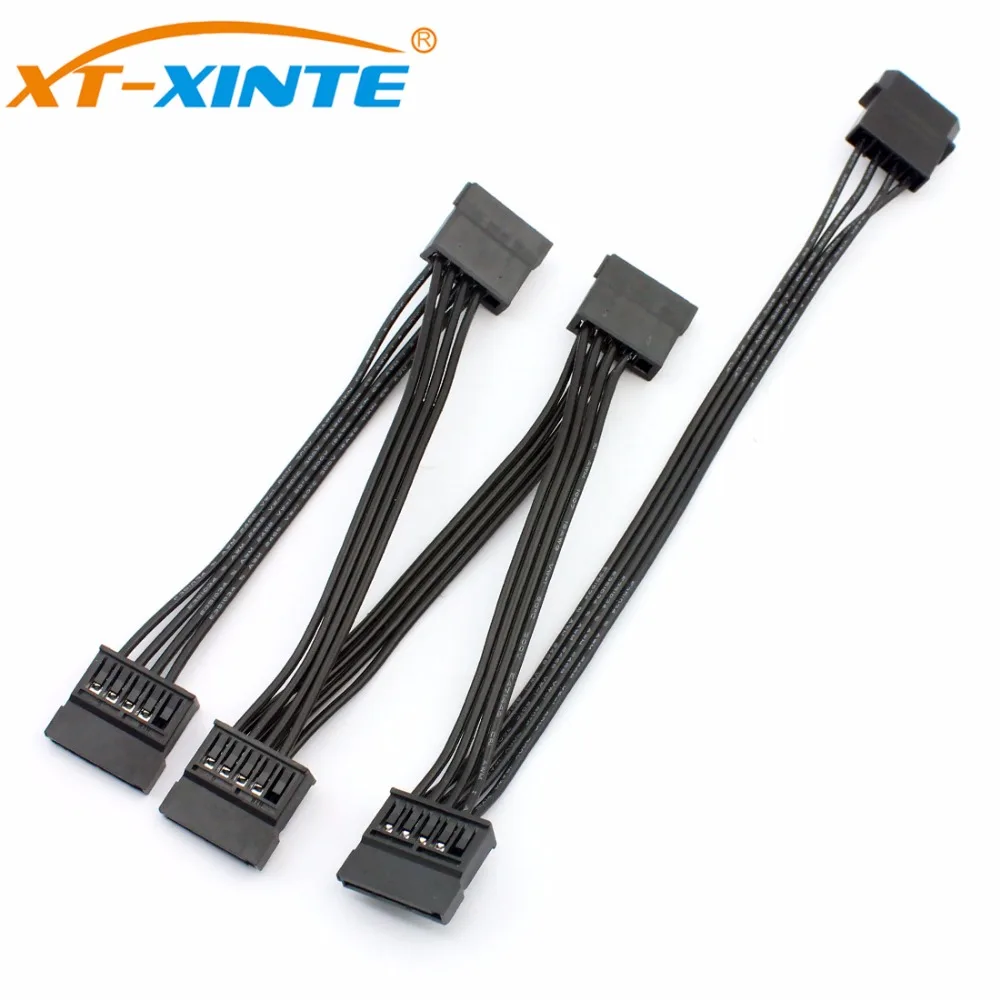 4Pin الإناث IDE إلى SATA كابل للكمبيوتر SSD قرص صلب لأجهزة الخادم 1 إلى 5 الفاصل كابلات التيار الكهربائي محول تحويل الحبل ل مينر