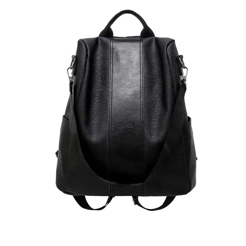 

New Fashion Retro Women Leather Backpack College Preppy School Bag for Student Laptop Girls Ladies Daily Back Pack Trip Travel
