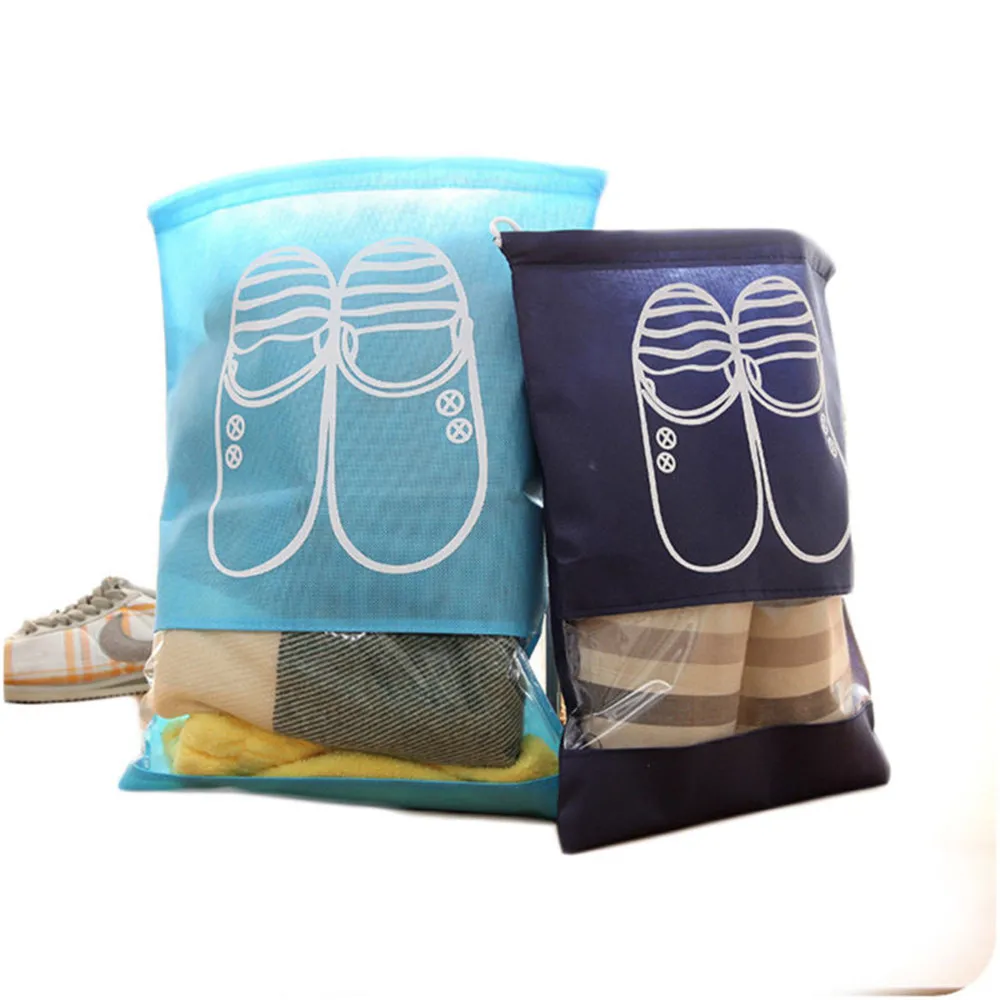 

Waterproof Shoes Bag Travel Portable Shoe Storage Bag Organize Tote Drawstring Bag Organizer Non-Woven Organizador