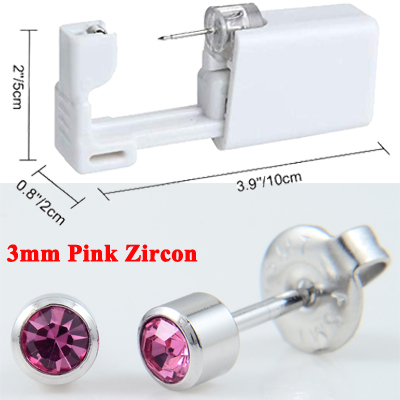 Disposable Self Ear Piercing Gun Sterile Cartilage Tragus Helix Piercing Unit NO PAIN Piercer Tool Machine Kit With Stud