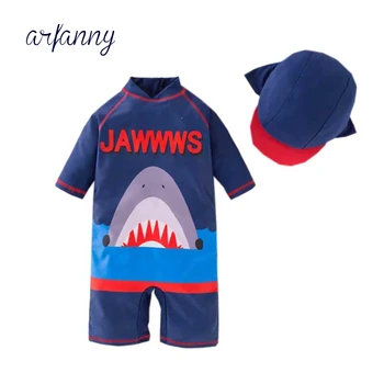 

Baby Boys'Connected swimsuit quick-drying diving suit long-sleeved sunscreen hot cartoon baby bathing suit for1-6Y