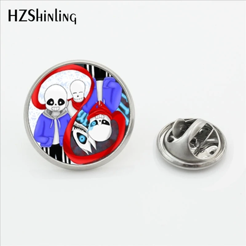 2017 New Arrival Yinyang Video Game Lapel Pins Steampunk Round Glass