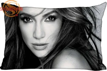 

New Custom Jennifer Lopez Pillowcase Zippered Rectangle Pillow Cover Cases Size 45X35cm,40x60cm,45X75cm,50X75cm(Two sides)