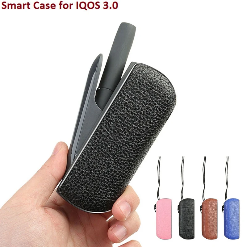 

Portable Case PU Leather Protective Carrying Box Anti Scratch Cover With Lanyard Accessories For Iqos 3 .0