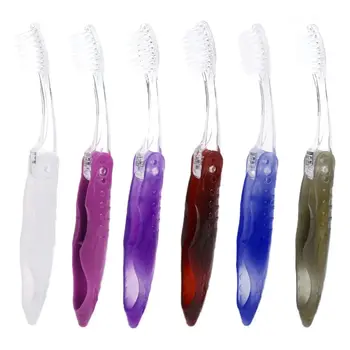 

1PC New Portable Mini Travel Folding Toothbrush Personal Oral Care Shrimp Shape Shell Adult Plastic Toothbrush
