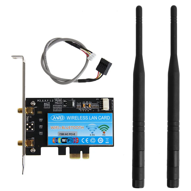 Новая беспроводная Wi Fi карта 2 4G/Φ AC 867 Мбит/с + Bluetooth 4 0 PCI E X1 X4 X8 X16 Wlan сетевая для ПК и